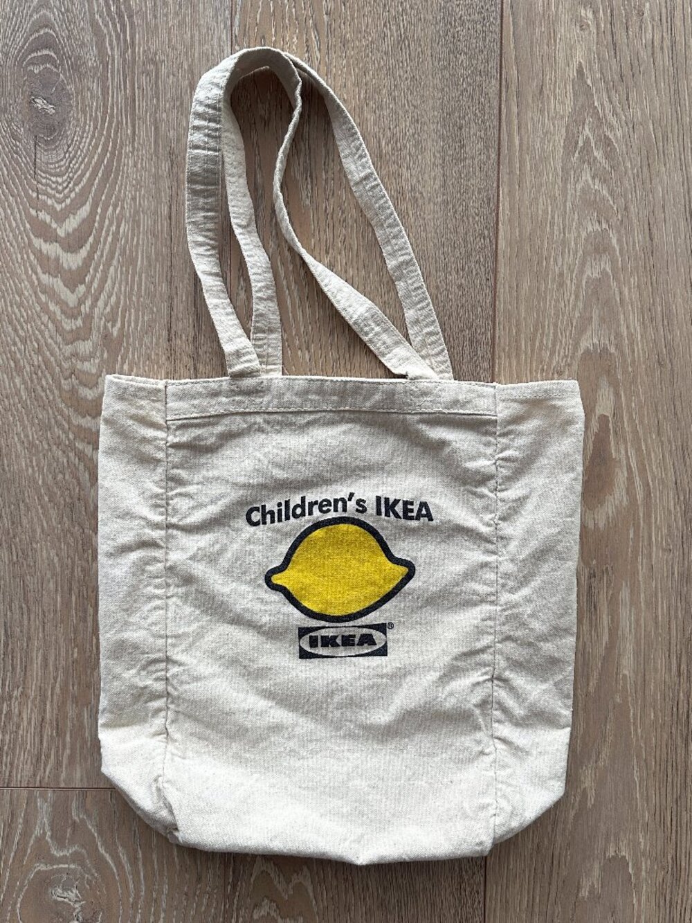 Rare Vintage IKEA Cheeky Lemon "I'm the Main Squeeze" Canvas Tote Bag